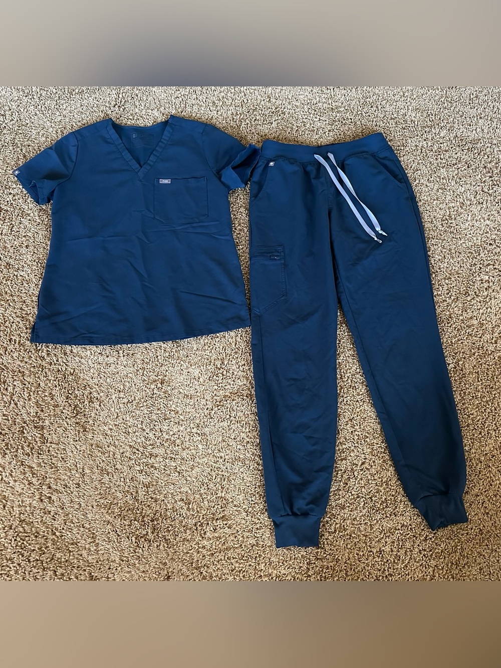 Figs Dark Harbor Scrub Set Small Tall